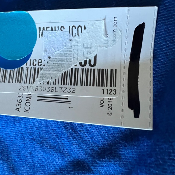 NWT - Volcom Mens Shirt Iconic Stone Long Sleeve - Royal Blue - Picture 7 of 7